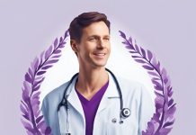 Health Care with Purple Heart Logo