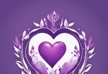 Health Care with Violet Heart Logo: A Symbol of Compassion and Excellenc